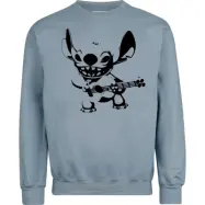 Lilo & Stitch - Disney Sweatshirt - Stitch rocks - S XXL - för Herr - blå