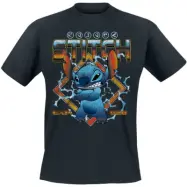 Lilo & Stitch - Disney T-shirt - Angry - M 3XL - för Herr - svart