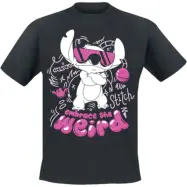 Lilo & Stitch - Disney T-shirt - Embrace The Weird - S XXL - för Herr - svart
