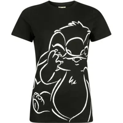 Lilo & Stitch - Disney T-shirt - Heart Shine - S XXL - för Dam - svart