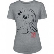 Lilo & Stitch - Disney T-shirt - Japan - M L - för Dam - gråmelerad