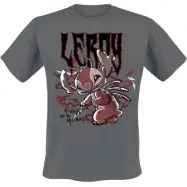 Lilo & Stitch - Disney T-shirt - Leroy Always Up To Mischief - M 3XL - för Herr - grå