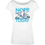 Lilo & Stitch - Disney T-shirt - Nope Not Today - S 3XL - för Dam - vit