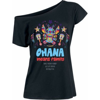 Lilo & Stitch - Disney T-shirt - Ohana Mexico - S XL - för Dam - svart