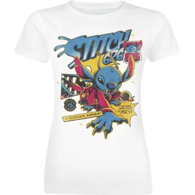 Lilo & Stitch - Disney T-shirt - Stitch 626 Comic - S XXL - för Dam - vit
