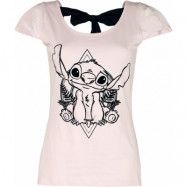 Lilo & Stitch - Disney T-shirt - Stitch - 2.Wahl - S XXL - för Dam - rosa