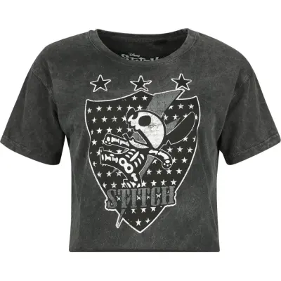 Lilo & Stitch - Disney T-shirt - Stitch - Skeleton - L XXL - för Dam - svart