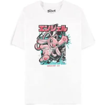 Lilo & Stitch - Disney T-shirt - Vintage Angel - S XXL - för Dam - vit