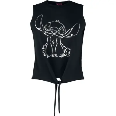 Lilo & Stitch - Disney Topp - Stitch - M 3XL - för Dam - svart