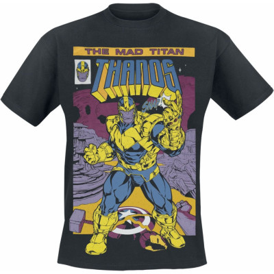 Marvel Comics - Disney T-shirt - Avengers - Thanos Cover - S M - för Herr - svart