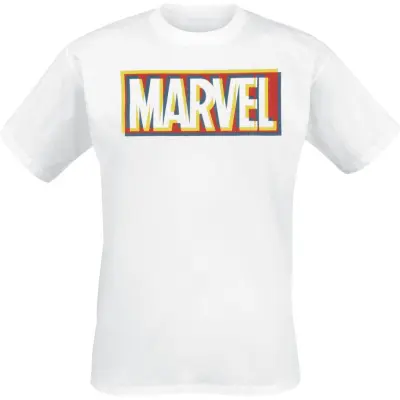 Marvel - Disney T-shirt - Glitch Logo - S XXL - för Herr - vit
