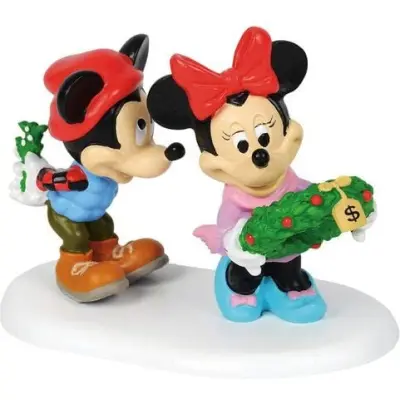 Mickey Mouse - Disney Samlingsfigurer - Mickey Mistletoe Surprise - för None - flerfärgad