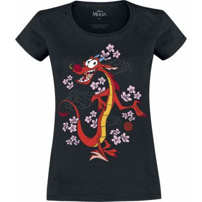 Mulan - Disney T-shirt - Mushu - S XXL - för Dam - svart