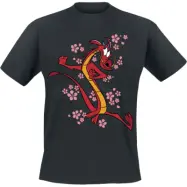 Mulan - Disney T-shirt - Mushu - S XXL - för Herr - svart
