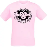 Mupparna - Disney T-shirt - Animal - Gesicht - M 3XL - för Herr - rosa