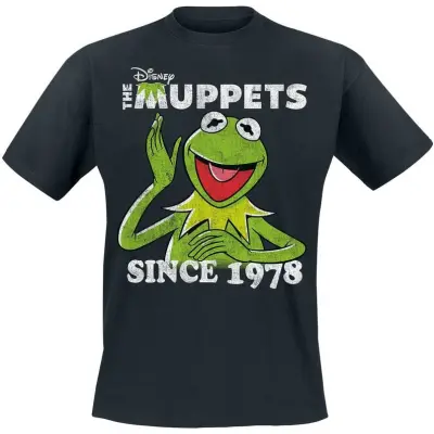 Mupparna - Disney T-shirt - Kermit Since 1978 - M 5XL - för Herr - svart
