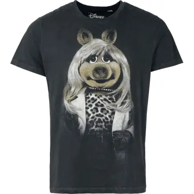 Mupparna - Disney T-shirt - Leo Miss Piggy - S 4XL - för Herr - flerfärgad