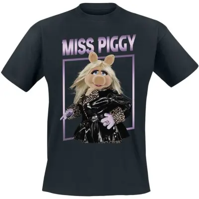 Mupparna - Disney T-shirt - Miss Piggy Idol Pose - M 3XL - för Herr - svart