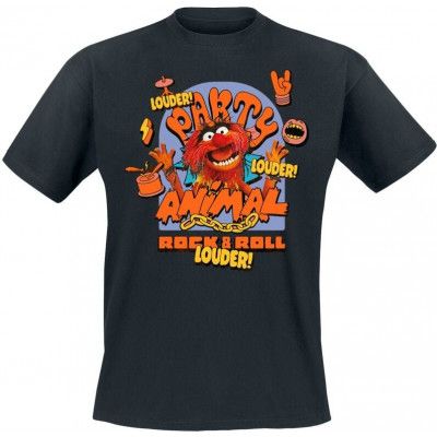 Mupparna - Disney T-shirt - Party Animal - M 5XL - för Herr - svart