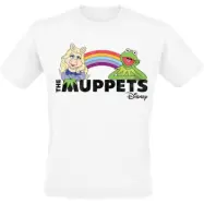 Mupparna - Disney T-shirt - Rainbow Logo - M 5XL - för Herr - vit