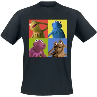 Mupparna - Disney T-shirt - Warhol Kermit - M 3XL - för Herr - svart
