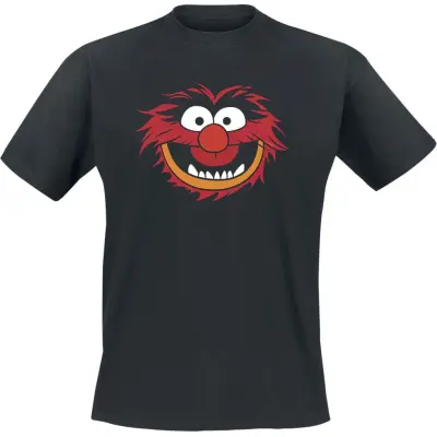 Mupparna - Disney T-shirt - Animal - Gesicht - S 5XL - för Herr - svart