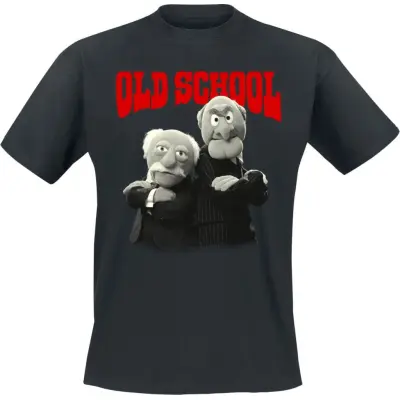 Mupparna - Disney T-shirt - Old School - M 5XL - för Herr - svart