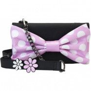 Musse & Mimmi Pigg - Disney Handväska - Loungefly - Minnie Floral Rock The Dots Clutch - för Dam - flerfärgad