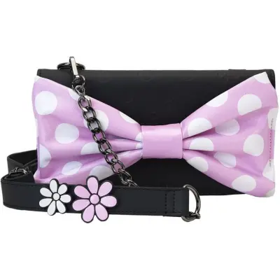 Musse & Mimmi Pigg - Disney Handväska - Loungefly - Minnie Floral Rock The Dots Clutch - för Dam - flerfärgad