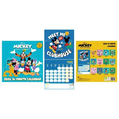 Musse & Mimmi Pigg - Disney Kalender - Wandkalender 2026 - för  flerfärgad
