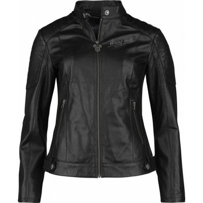 Musse & Mimmi Pigg - Anime Läderjacka - Mickey - 2. Wahl - S XL - för Dam - svart