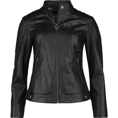 Musse & Mimmi Pigg - Anime Läderjacka - Mickey - 2. Wahl - S XL - för Dam - svart