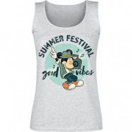 Musse & Mimmi Pigg - Disney Linnen - Summer Festival - Good Vibes - M - för Dam - grå