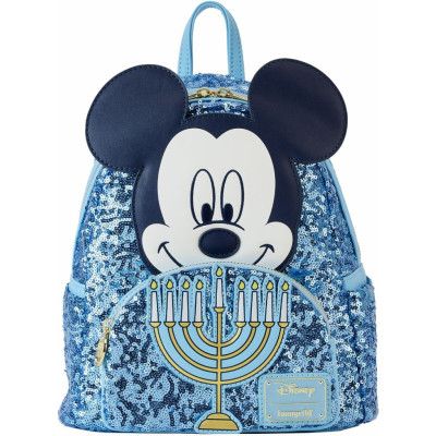 Musse & Mimmi Pigg - Disney Miniryggsäckar - Loungefly - Happy Hanukkah Menorah (Glow in the Dark) - för Dam - flerfärgad