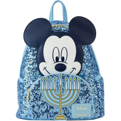 Musse & Mimmi Pigg - Disney Miniryggsäckar - Loungefly - Happy Hanukkah Menorah (Glow in the Dark) - för Dam - flerfärgad