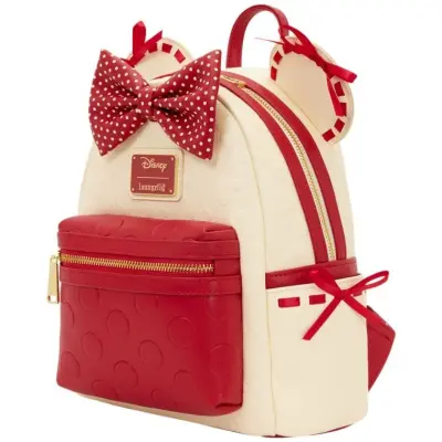 Musse & Mimmi Pigg - Disney Miniryggsäckar - Loungefly - Minnie Mouse - Rock The Dots - för  flerfärgad