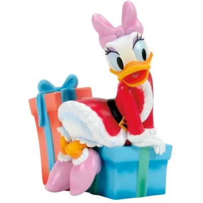 Musse & Mimmi Pigg - Disney Samlingsfigurer - Daisy Duck Christmas 85th Anniversary Figurine - för None - flerfärgad