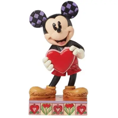 Musse & Mimmi Pigg - Disney Samlingsfigurer - Mickey - A Love Note - för  flerfärgad