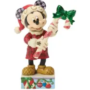 Musse & Mimmi Pigg - Disney Samlingsfigurer - Peppermint Magic (Mickey with Candy Cane) - för None - flerfärgad