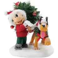 Musse & Mimmi Pigg - Disney Samlingsfigurer - Perfect Tree - Micky & Pluto - för flerfärgad