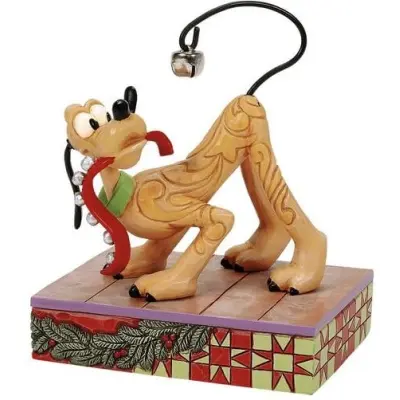 Musse & Mimmi Pigg - Disney Samlingsfigurer - Pluto - Jolly Jingle Tail - för None - flerfärgad