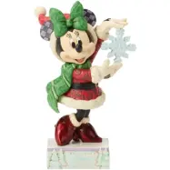 Musse & Mimmi Pigg - Disney Samlingsfigurer - Snow Unique (Minnie with Snowflake) - för None - flerfärgad