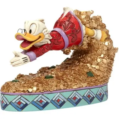 Musse & Mimmi Pigg - Disney Samlingsfigurer - Treasure Dive (Scrooge McDuck Figurine) - för None - flerfärgad