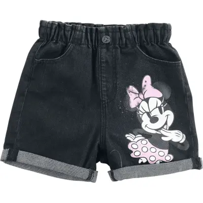 Musse & Mimmi Pigg - Disney Shorts - Barn - Mimmi Pigg - 122 128 - för barn - svart denim