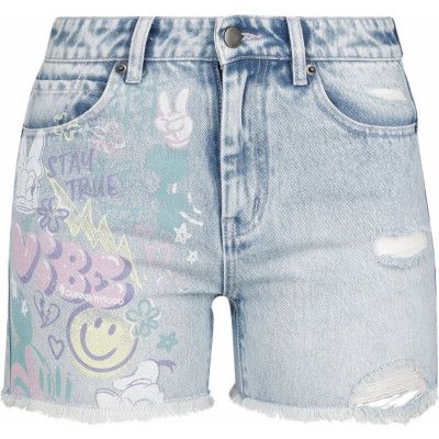 Musse & Mimmi Pigg - Disney Shorts - Stay True - 27 31 - för Dam - tvättad denim