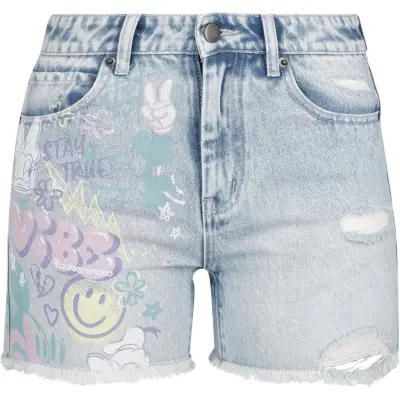 Musse & Mimmi Pigg - Disney Shorts - Stay True - 27 31 - för Dam - tvättad denim