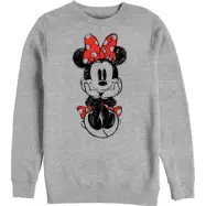 Musse & Mimmi Pigg - Disney Sweatshirt - Sitting Minnie Sketch - S XL - för Herr - grå