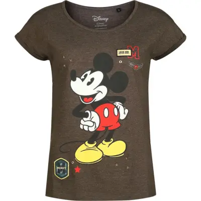 Musse & Mimmi Pigg - Disney T-shirt - Military - S XXL - för Dam - khaki