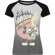 Musse & Mimmi Pigg - Disney T-shirt - Shreddin' & Strummin' - S XXL - för Dam - svart/grå