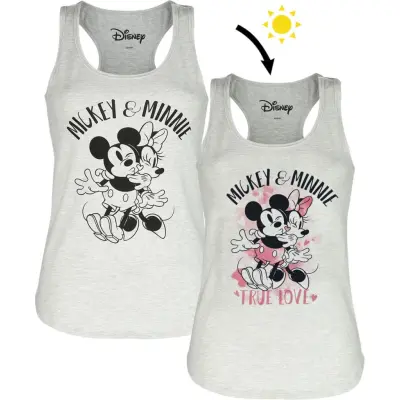 Musse & Mimmi Pigg - Disney Topp - Mimmi Pigg - M - för Dam - grå